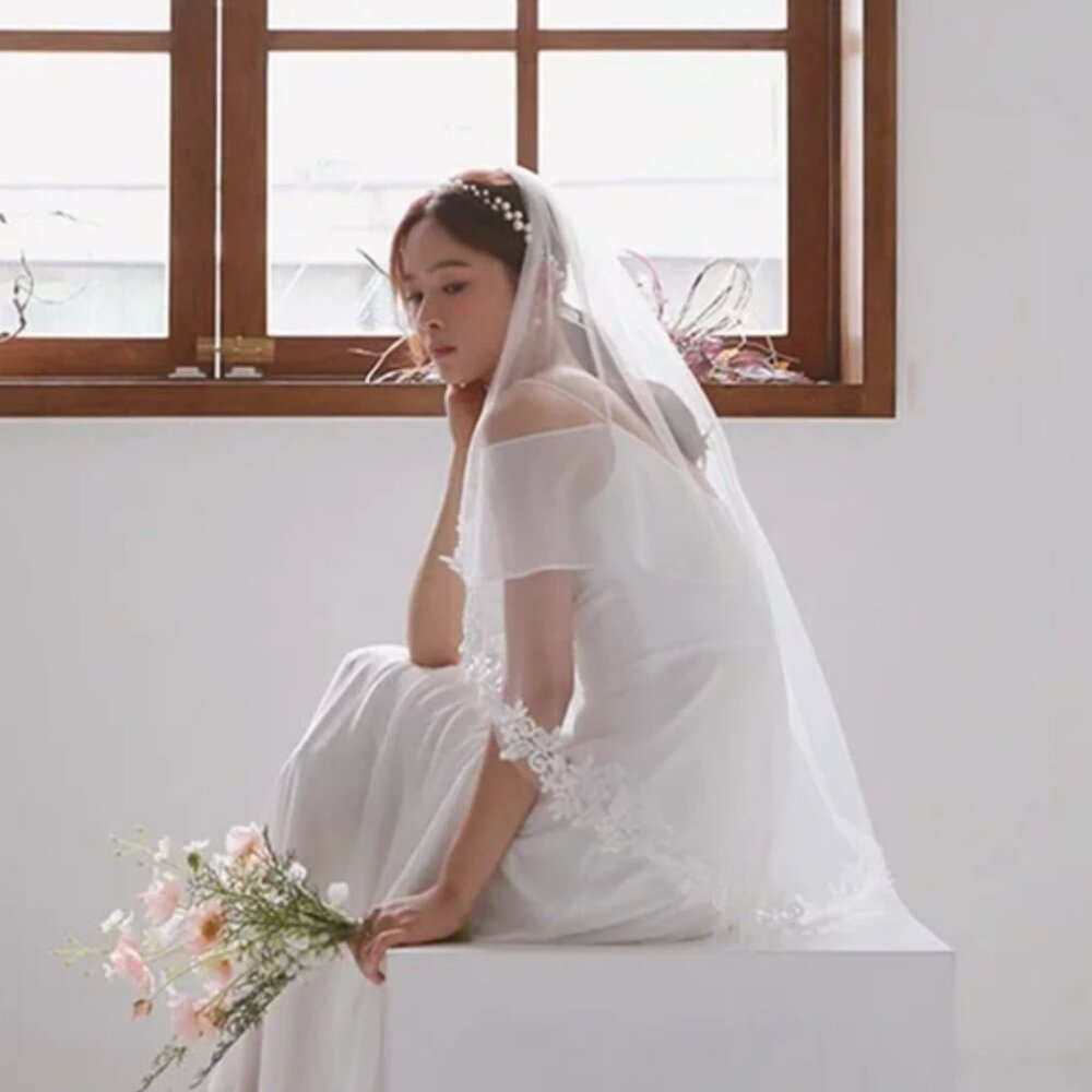 Wedding Veil Fingertip